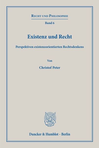 Produktbild: Existenz und Recht.