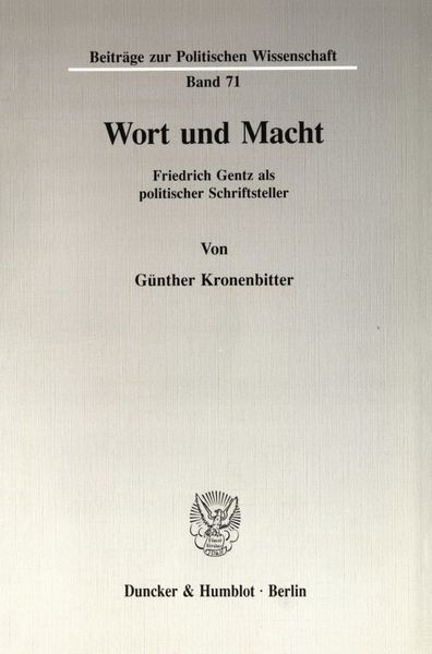 Produktbild: Wort und Macht.