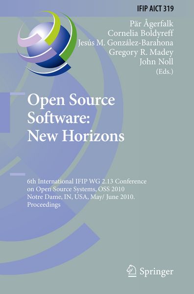 Produktbild: Open Source Software: New Horizons