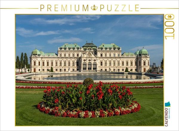 Produktbild: CALVENDO Puzzle Schloss Belvedere | 1000 Teile Lege-Gr&ouml;&szlig;e 64x48cm Foto-Puzzle f&uuml;r gl&uuml;ckliche Stunden