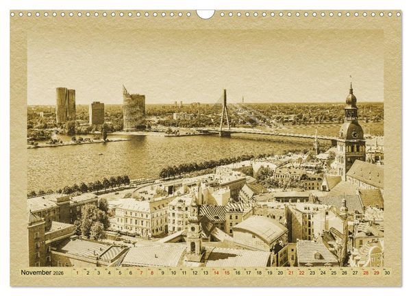 Produktbild: Das Baltikum - Ein Kalender im Zeitungsstil (Wandkalender 2026 DIN A3 quer), CALVENDO Monatskalender