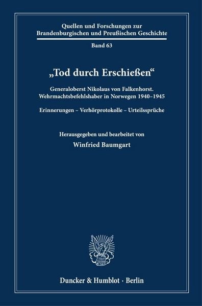 Produktbild: Tod durch Erschie&szlig;en