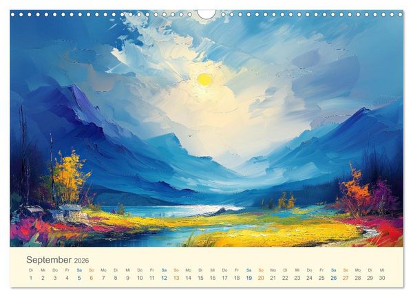 Produktbild: Impressionistische Naturlandschaften (Wandkalender 2026 DIN A3 quer), CALVENDO Monatskalender