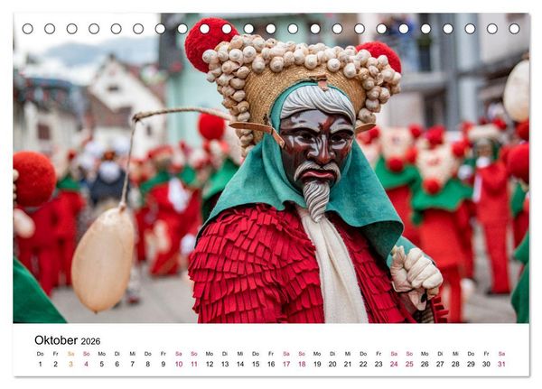 Produktbild: Die Elzacher Fastnacht (Tischkalender 2026 DIN A5 quer), CALVENDO Monatskalender