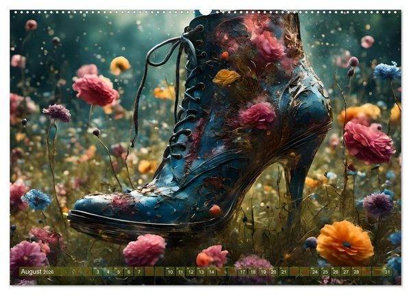 Produktbild: High Heels in Szene gesetzt (hochwertiger Premium Wandkalender 2026 DIN A2 quer), Kunstdruck in Hochglanz