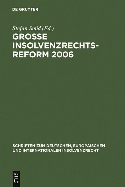 Produktbild: Gro&szlig;e Insolvenzrechtsreform 2006