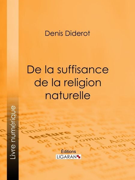 Produktbild: De la suffisance de la religion naturelle