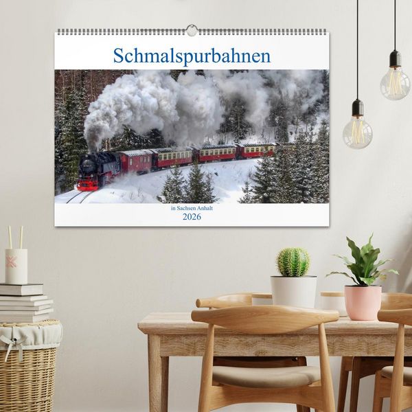 Produktbild: Schmalspurbahnen in Sachsen Anhalt (Wandkalender 2026 DIN A2 quer), CALVENDO Monatskalender