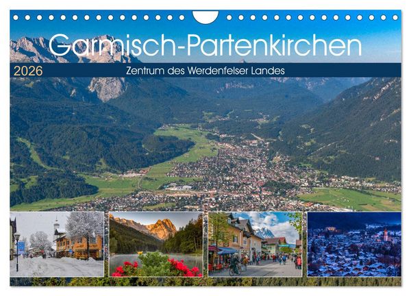 Produktbild: Garmisch-Partenkirchen - Zentrum des Werdenfelser Landes (Wandkalender 2026 DIN A4 quer), CALVENDO Monatskalender
