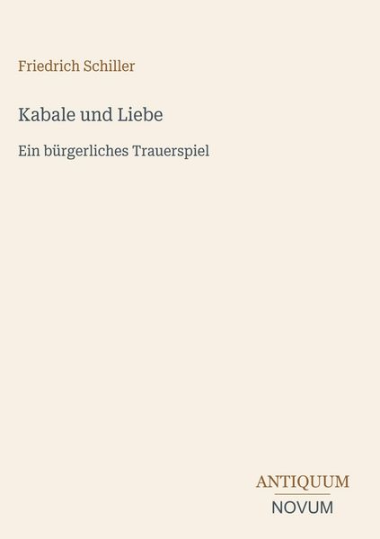 Produktbild: Kabale und Liebe