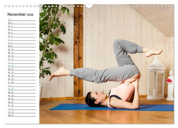Produktbild: Yoga - ganz einfach zuhause (Wandkalender 2026 DIN A3 quer), CALVENDO Monatskalender