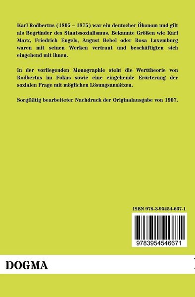 Produktbild: Rodbertus' Stellung zur sozialen Frage