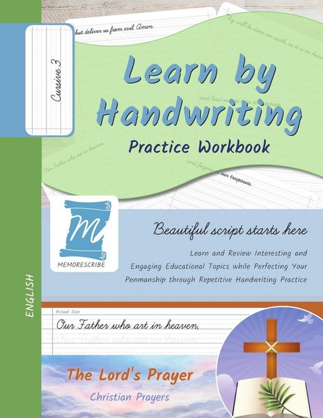 Produktbild: Handwriting Practice Workbook - The Lord's Prayer - Cursive, Level 3