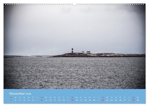 Produktbild: Leuchtfeuer der norwegischen K&uuml;ste (hochwertiger Premium Wandkalender 2026 DIN A2 quer), Kunstdruck in Hochglanz