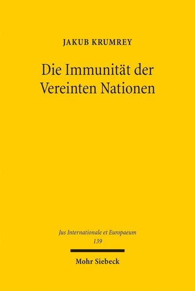 Produktbild: Die Immunit&auml;t der Vereinten Nationen