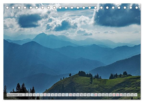 Produktbild: Sehnsuchtsziel Berge - Unterwegs in den Bergwelt rund um M&uuml;nchen (Tischkalender 2026 DIN A5 quer), CALVENDO Monatskalender