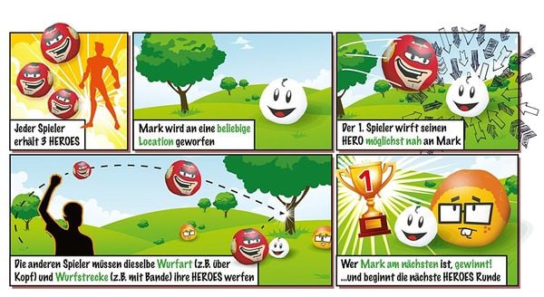 Produktbild: MTS 970827 - Crossboccia Double Pack Heroes, Blond+Muffin, Set für 2 Spieler