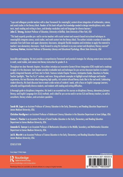 Produktbild: Teaching Disciplinary Literacy in Grades K-6