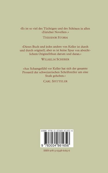 Produktbild: Gottfried Keller Z&uuml;richer Novellen