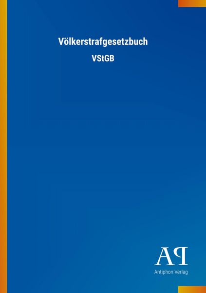 Produktbild: V&ouml;lkerstrafgesetzbuch