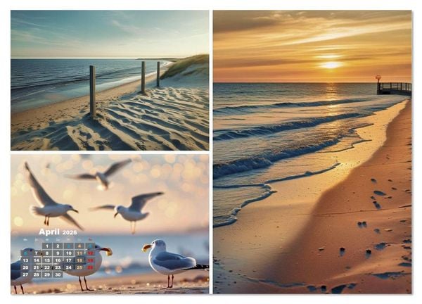 Produktbild: Sehnsucht Ostsee Urlaub (Wandkalender 2026 DIN A4 quer), CALVENDO Monatskalender