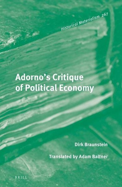 Produktbild: Adorno's Critique of Political Economy