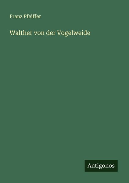 Produktbild: Walther von der Vogelweide