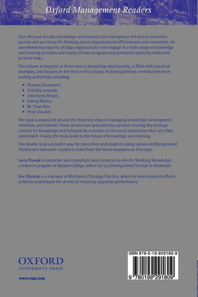 Produktbild: Knowledge Management and Organizational Learning