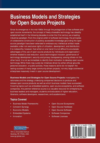 Produktbild: Business Models and Strategies for Open Source Projects