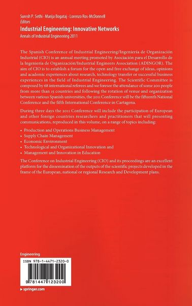 Produktbild: Industrial Engineering: Innovative Networks