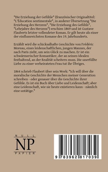Produktbild: Die Erziehung des Herzens