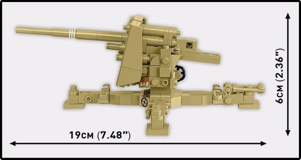 Produktbild: COBI Historical Collection 3143 - Sd.Kfz.8 Towing 8.8 cm Flak 36, WWII, Bausatz 1:35, 975/2 Klemmbausteine