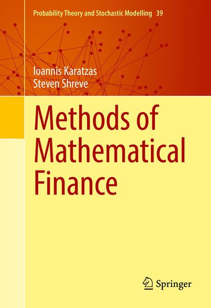Produktbild: Methods of Mathematical Finance