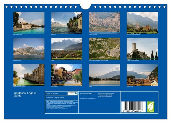 Produktbild: Gardasee. Lago di Garda (Wandkalender 2026 DIN A4 quer), CALVENDO Monatskalender