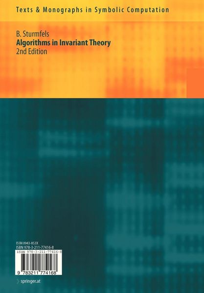Produktbild: Algorithms in Invariant Theory