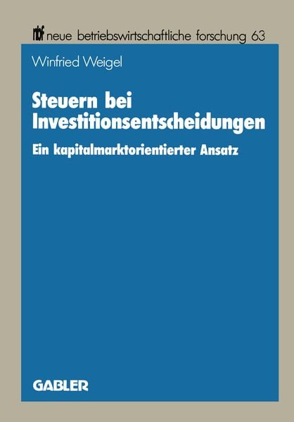 Produktbild: Steuern bei Investitionsentscheidungen