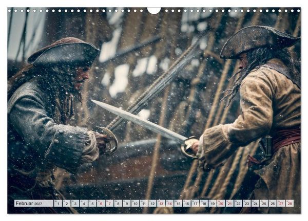 Produktbild: Piraten - Legenden der sieben Meere (Wandkalender 2027 DIN A3 quer), CALVENDO Monatskalender