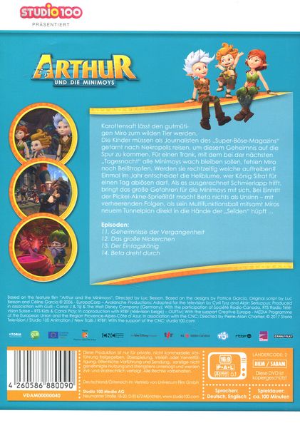Produktbild: Arthur und die Minimoys DVD 4 - Die Retter der Minimoys