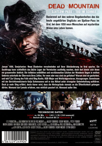 Produktbild: Dead Mountain: Djatlow-Pass - Tod im Schnee [3 DVDs]