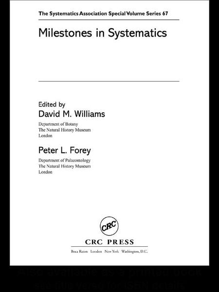 Produktbild: Milestones in Systematics