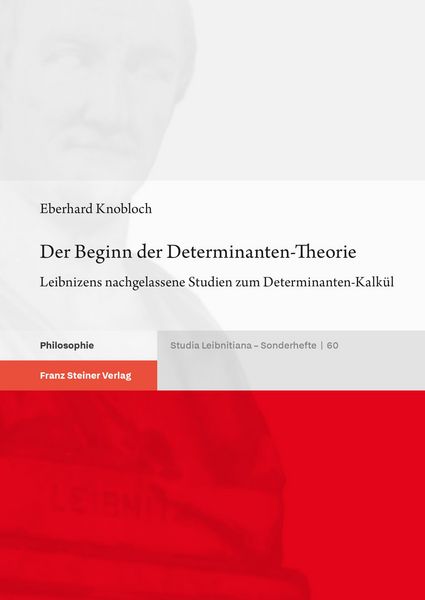 Produktbild: Der Beginn der Determinanten-Theorie