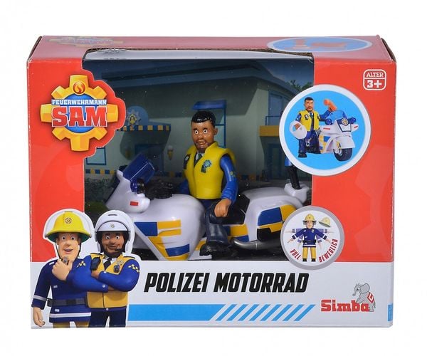 Simba - Sam Polizei Motorrad mit Figur