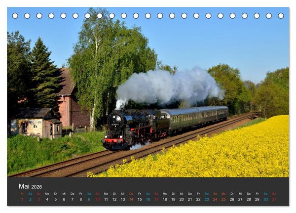 Produktbild: Oberlausitzer Eisenbahnen 2026 (Tischkalender 2026 DIN A5 quer), CALVENDO Monatskalender