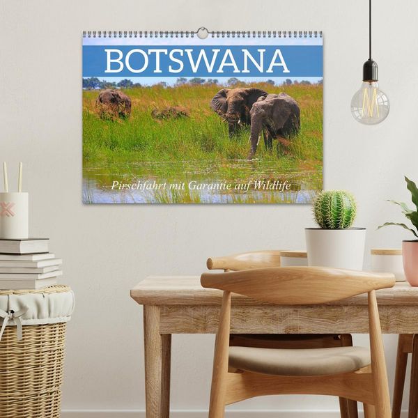 Produktbild: Botswana- Pirschfahrt mit Garantie auf Wildlife (Wandkalender 2026 DIN A3 quer), CALVENDO Monatskalender