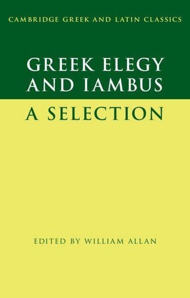 Produktbild: Greek Elegy and Iambus
