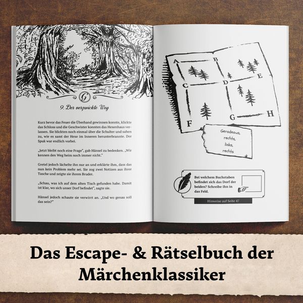 Produktbild: Das m&auml;rchenhafte R&auml;tselbuch der Gebr&uuml;der Grimm
