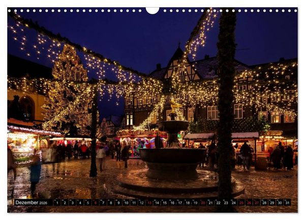 Produktbild: Goslar - Hanse- und Kaiserstadt im Harz (Wandkalender 2026 DIN A3 quer), CALVENDO Monatskalender