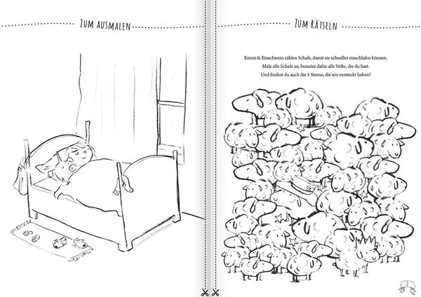 Produktbild: Emmi & Einschwein. Das fabelhafte Mal- und Rätselbuch