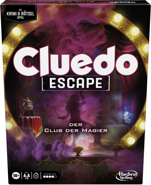 Hasbro F8817100 - Cluedo Escape, Der Club der Magier, Schwierigkeitsgrad: 4