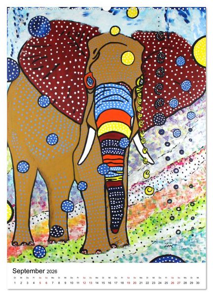 Produktbild: Pop Art Animals - Atelier Zippo (Wandkalender 2026 DIN A2 hoch), CALVENDO Monatskalender